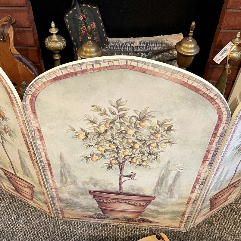 Trifold Painted Fireplace