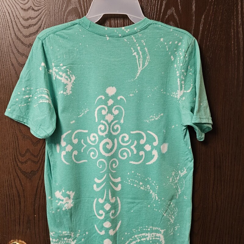 NEW GILDAN BLEACHED WAYMAKER, MIRACLE WORKER, PROMISE KEEPER, LIGHT IN THE DARKNESS, MY GOD, THAT IS WHO YOU ARE 2COR 1:20, GREEN, Size: SMALL