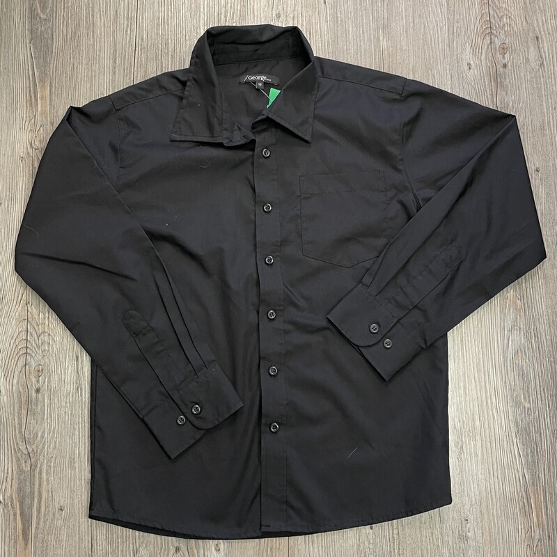 George Shirt, Black, Size: 12Y