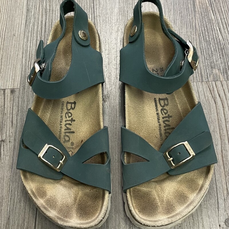 Betula Sandals, Green, Size: 4Y
Original Size 35