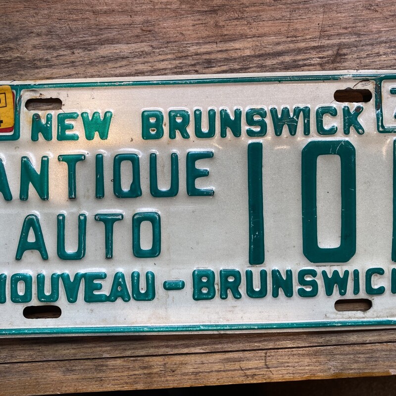 Antq New Brunswick License Plate

Canadian License Plate - Antique Auto 1972