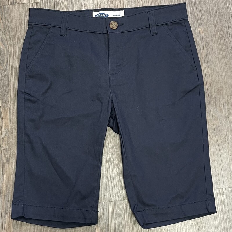 Old Navy Bermuda Shorts, Navy, Size: 14Y