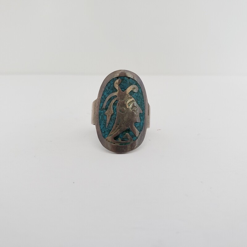 Inlaid Turquoise Face
