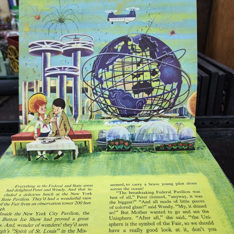 NY Worlds Fair Pop Up, Blue, Size: Book