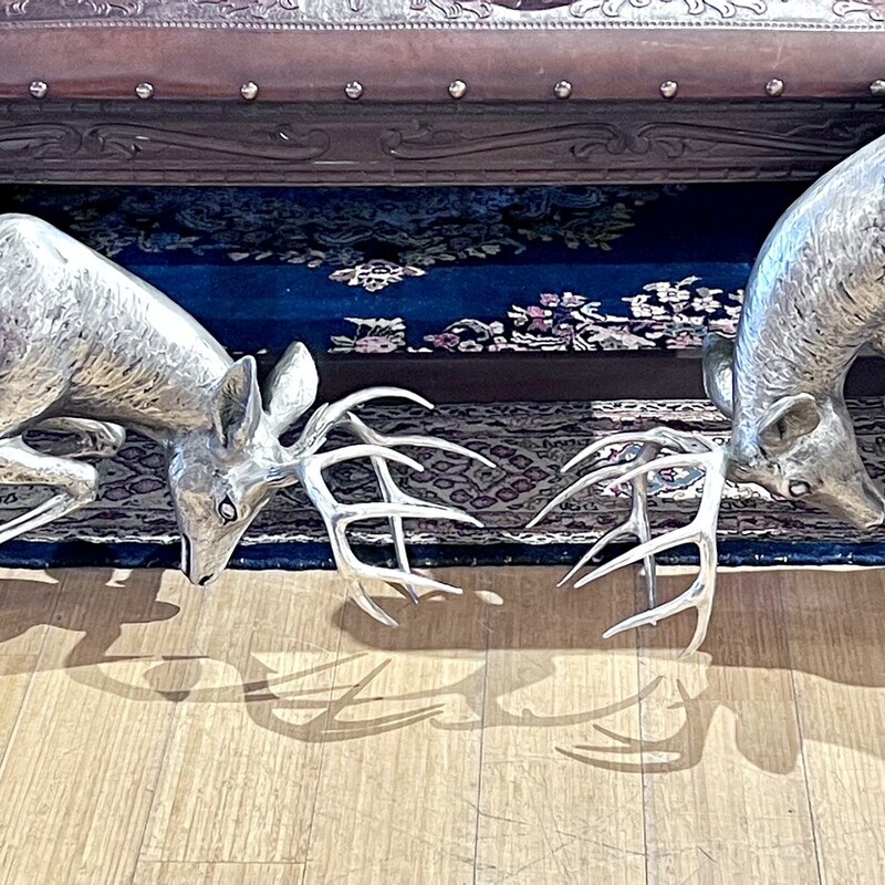 Wall Sculpture Deer, Pewter, Size: 36x20
Matching Deer Sculpture, $489  #6466

Purchase both for $800/pair