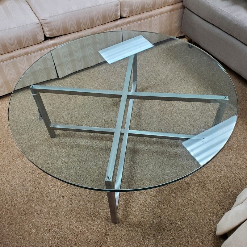 Glass Coffee Table, Size: 36x36x15