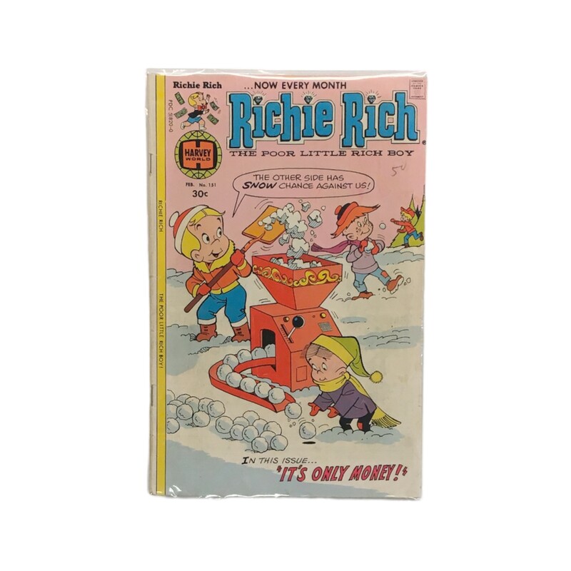 Richie Rich #151, Book

Located at Pipsqueak Resale Boutique inside the Vancouver Mall or online at:

#resalerocks #pipsqueakresale #vancouverwa #portland #reusereducerecycle #fashiononabudget #chooseused #consignment #savemoney #shoplocal #weship #keepusopen #shoplocalonline #resale #resaleboutique #mommyandme #minime #fashion #reseller                                                                                                                                      All items are photographed prior to being steamed. Cross posted, items are located at #PipsqueakResaleBoutique, payments accepted: cash, paypal & credit cards. Any flaws will be described in the comments. More pictures available with link above. Local pick up available at the #VancouverMall, tax will be added (not included in price), shipping available (not included in price, *Clothing, shoes, books & DVDs for $6.99; please contact regarding shipment of toys or other larger items), item can be placed on hold with communication, message with any questions. Join Pipsqueak Resale - Online to see all the new items! Follow us on IG @pipsqueakresale & Thanks for looking! Due to the nature of consignment, any known flaws will be described; ALL SHIPPED SALES ARE FINAL. All items are currently located inside Pipsqueak Resale Boutique as a store front items purchased on location before items are prepared for shipment will be refunded.