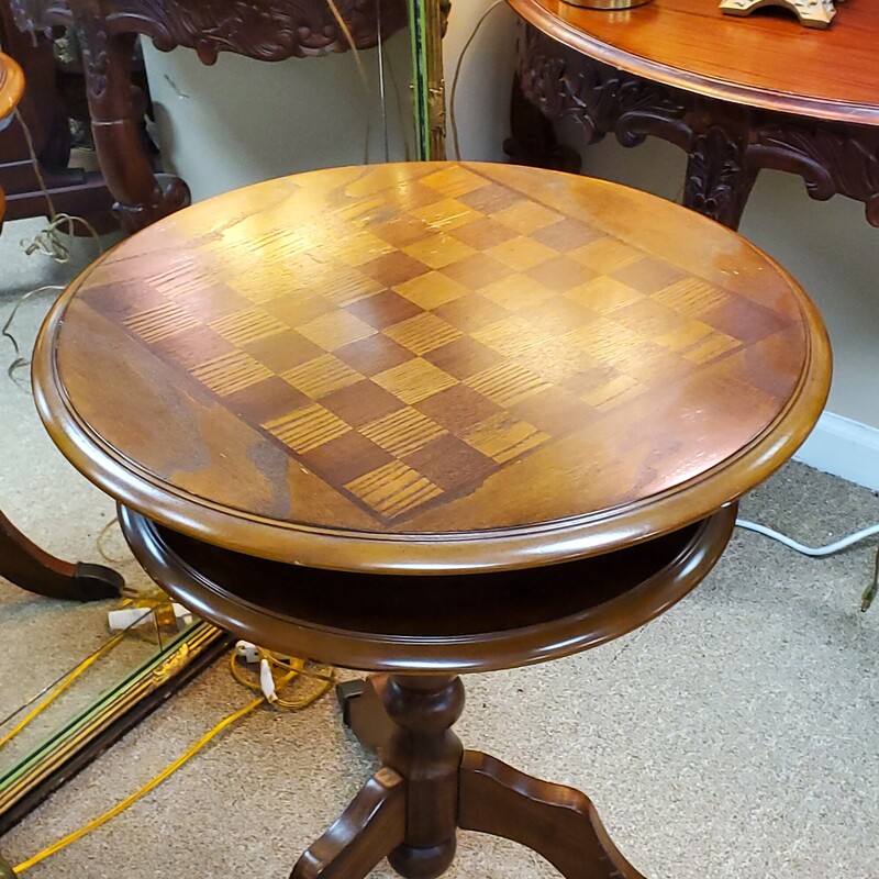 2 Tiered Chess Game Table | Savannah Furniture Consignment