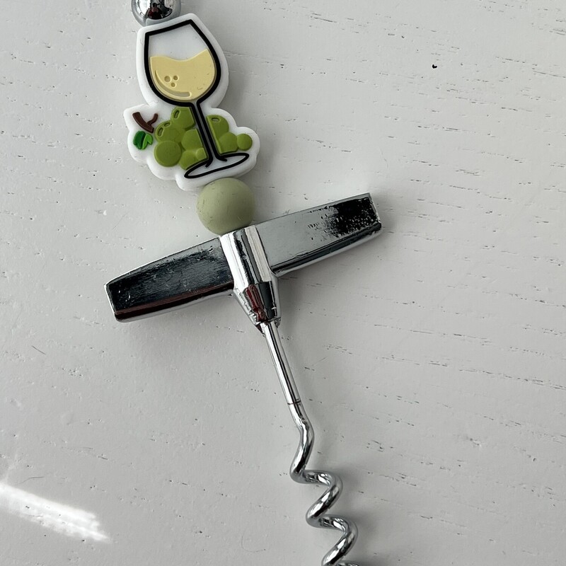 White Bottle Corkscrew