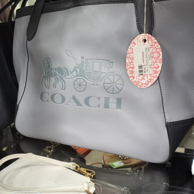 Blue Coach Carriage Logo,