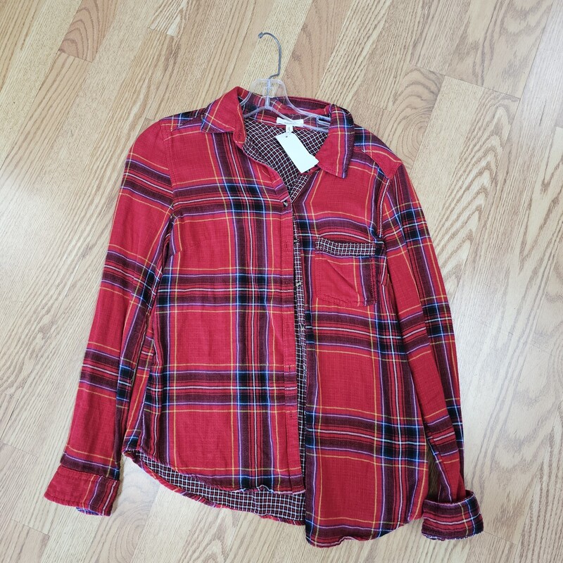 MAURICES FLANNEL, RED, Size: Small