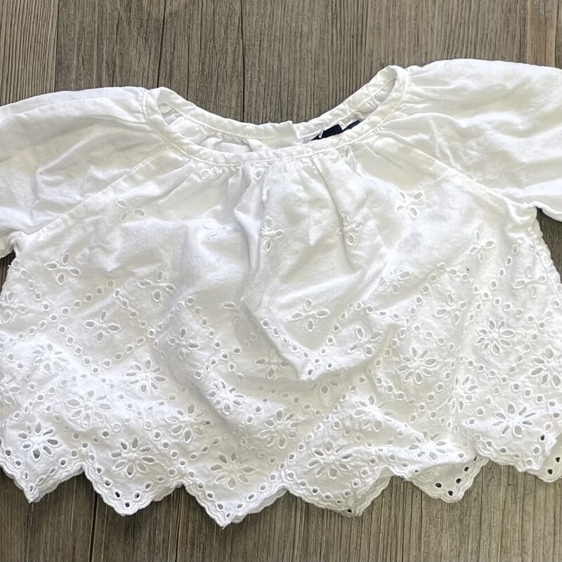 Gap Baby Blouse, White, Size: 0-3M