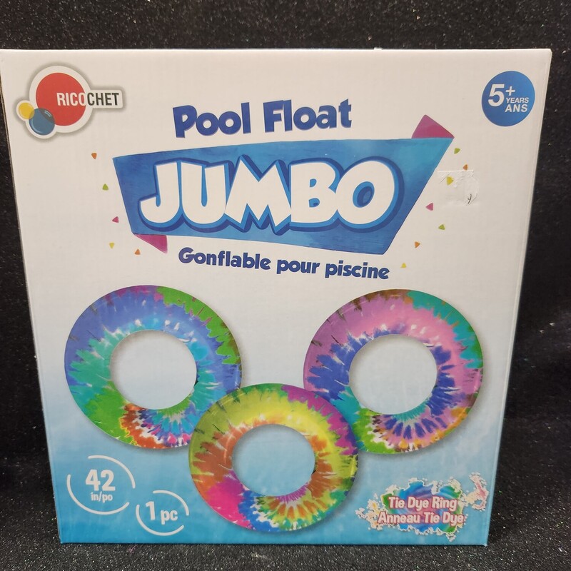 Tye Dye Pool Floaty 42 In, Multi, Size: Outdoor