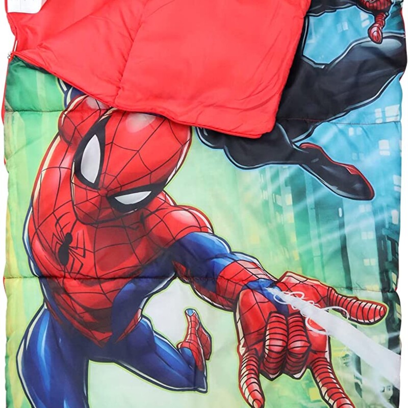 Spider-Man Sleeping Bag, Red, Size: Outdoor