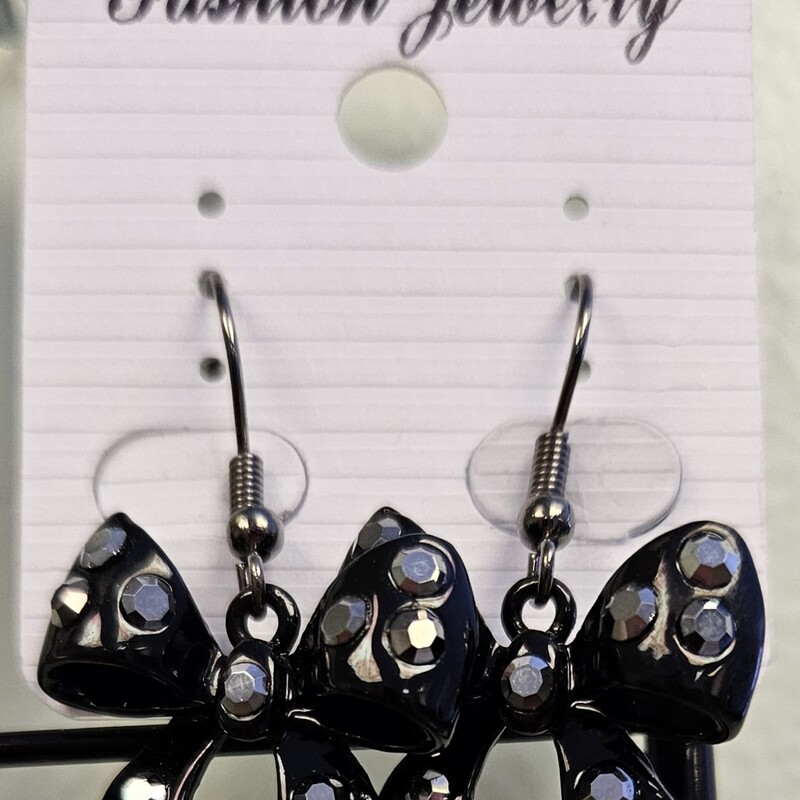 New Earrings, Bling Bows, Size: Os, $26.99