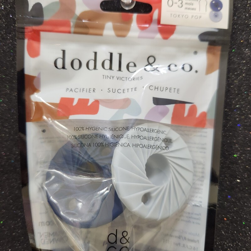 0-3 Mos Soother Blue, Doddle&c, Size: Pacifier