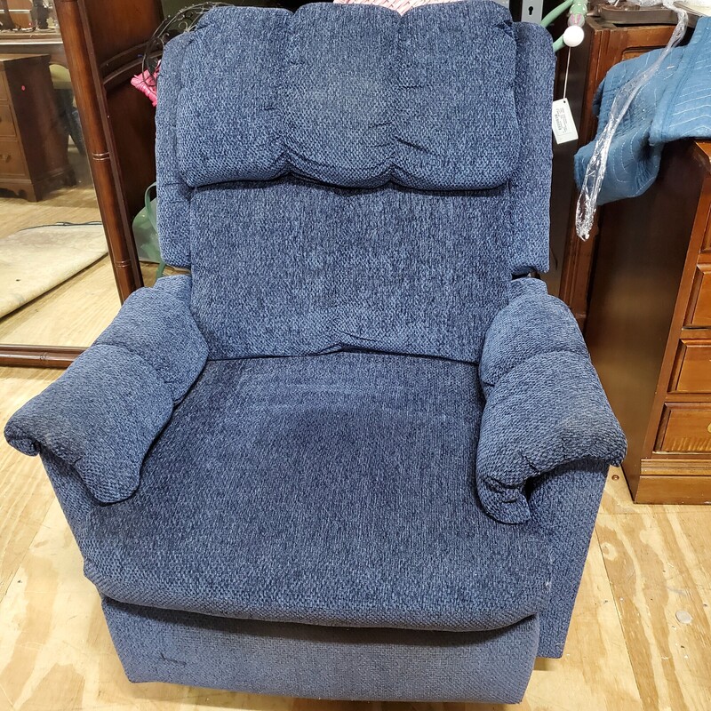 Recliner, Blue, Size: 37x36x20