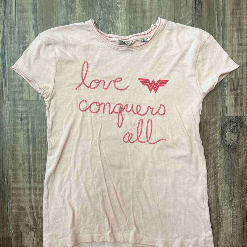 Conquer All Tshirt Pink, Palepink, Size: Youth L