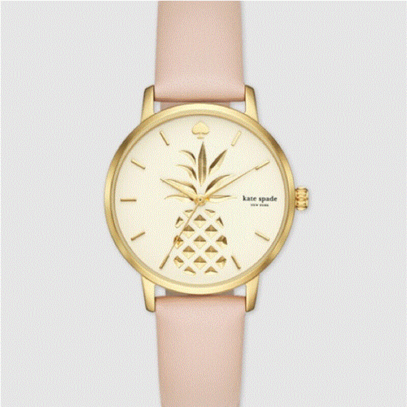Kate Spade Metro Gold Pineapple Watch
Pink Gold Cream Size: 8.5L