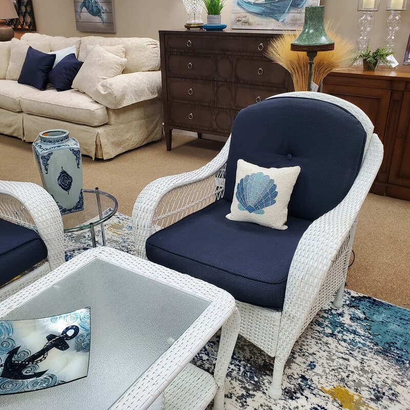 Patio Set Faux Wicker W/