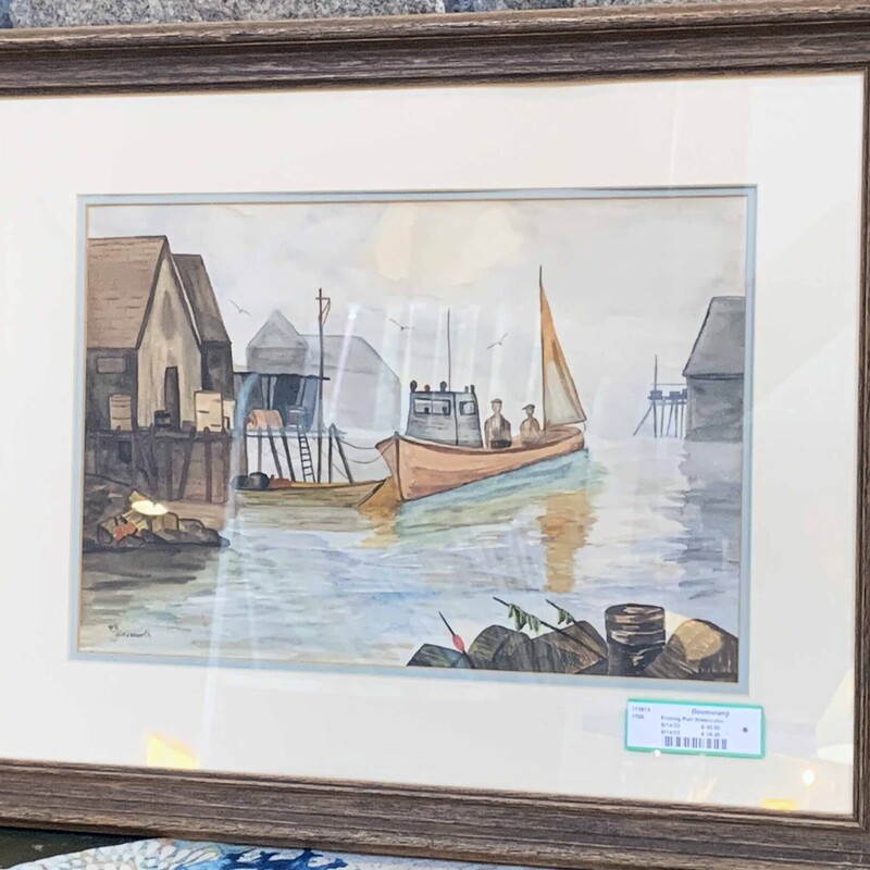 Fishing Port Watercolor
20 In x 26 In.