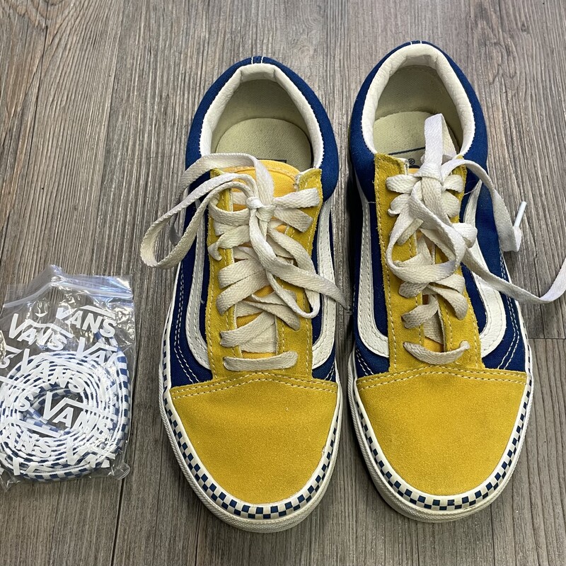 Vans Shoes, Yellow/b, Size:
3.5YMen
5YWomen