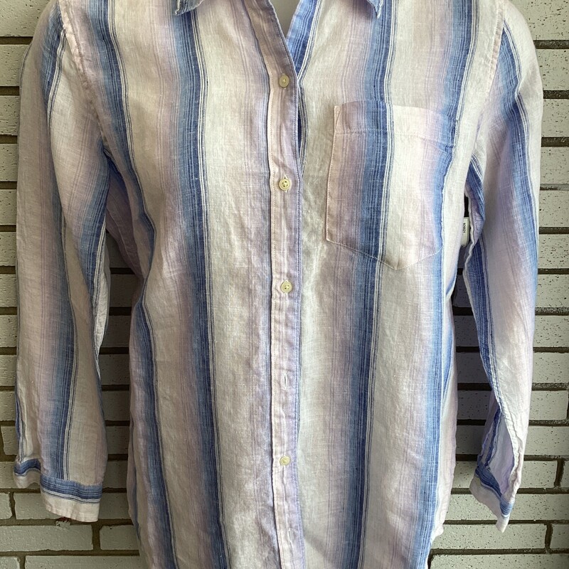 Ls Strp Linen Top