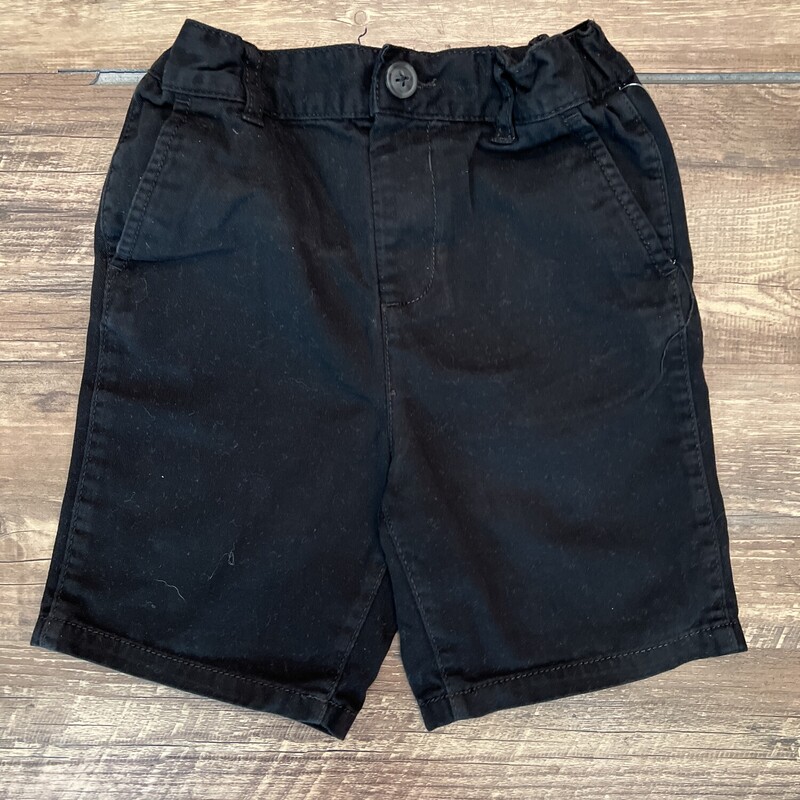 Place Black Shorts, Black, Size: Toddler 4t