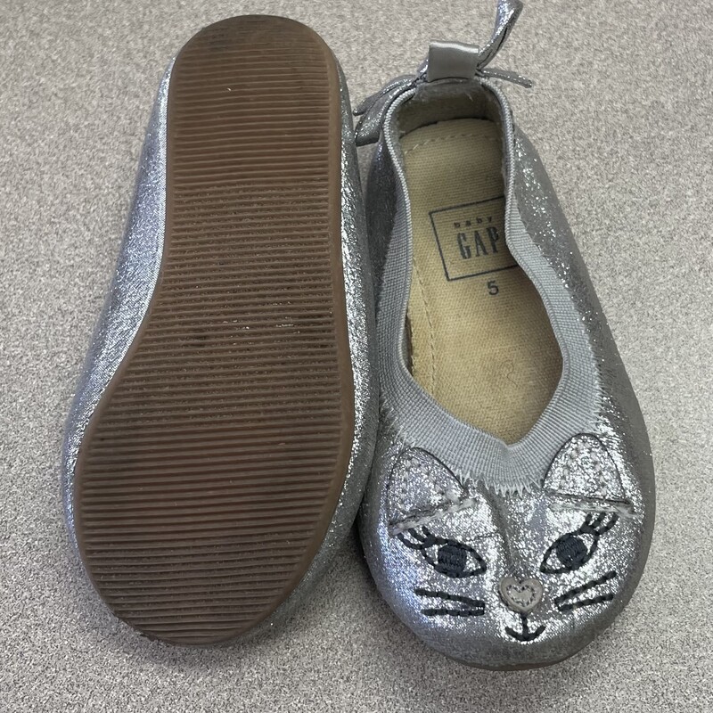 Gap  Shoes, Silver, Size: 5T