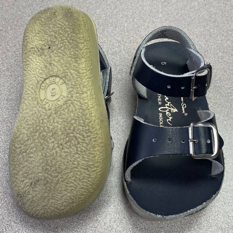 Salt Water Sandals, Navy, Size: 5T
