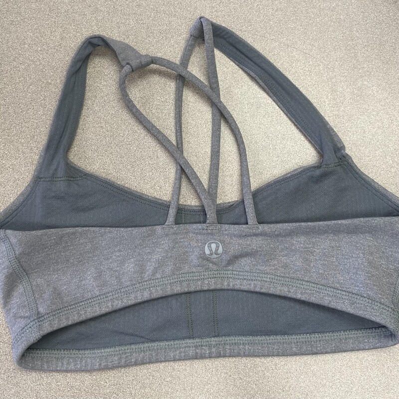 Lululemon Brallett, Grey, Size: 10Y+ Approximately<br />
Without Pads