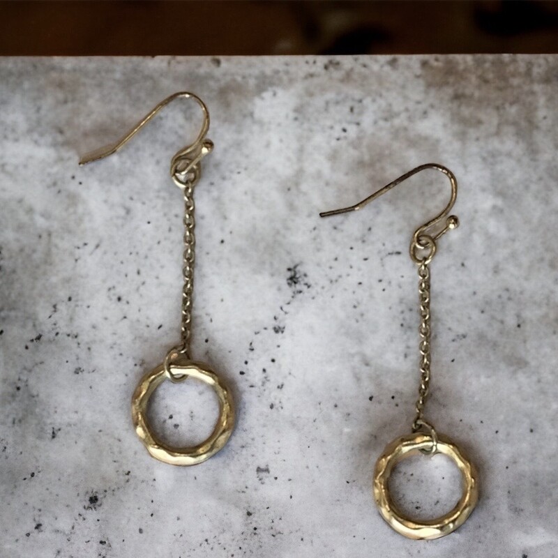 Gold Circle Earrings