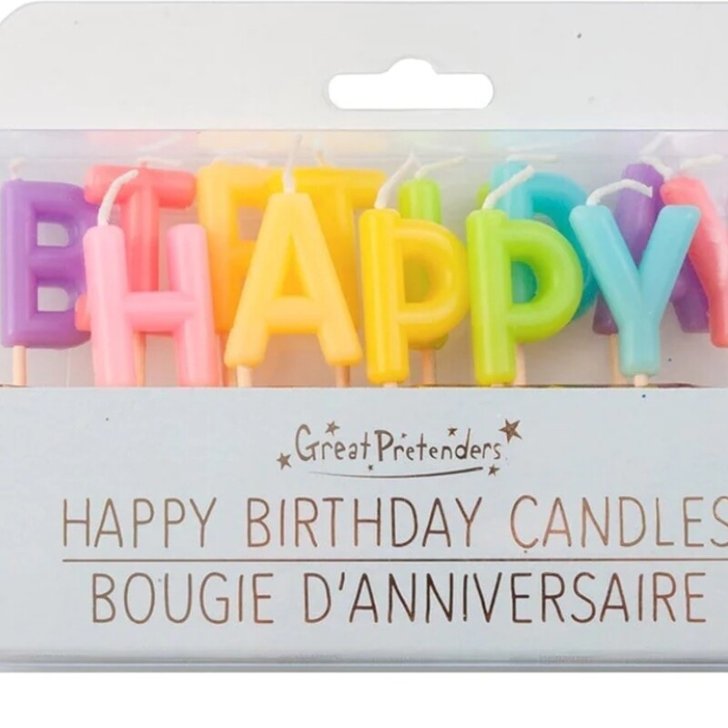 12 Rainbow Candles, Bright, Size: Party