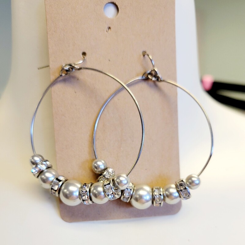 CurVa-Voom Earrings, Silver, Size: Os, $22.99