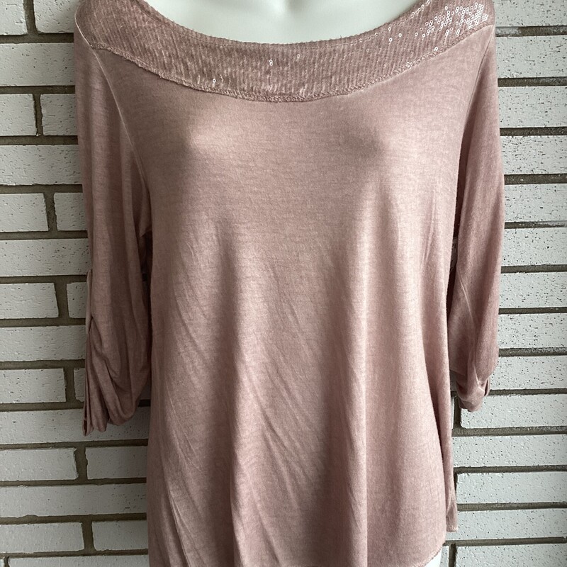 L/s Top W Sequence Neck