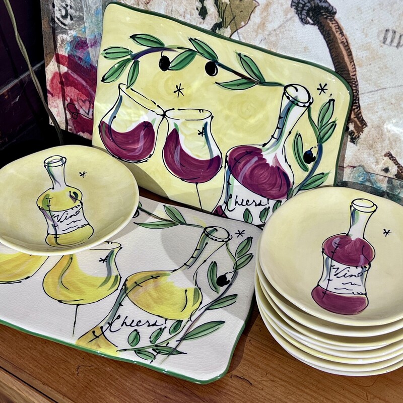 Plates/Trays  Julia Junkin,
Size: 11 Pieces
