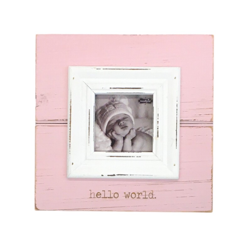 Picture Frame (Wood/Pink)