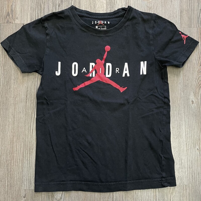 Jordan Tee, Black, Size: 8-10Y