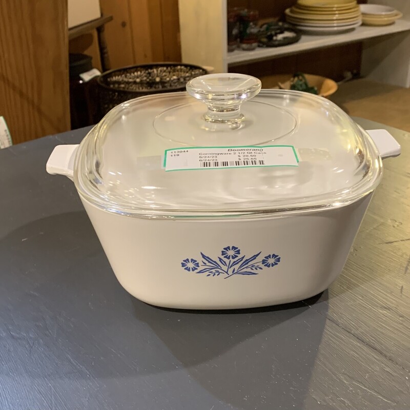 Corningware 2 1/2 Qt Cass