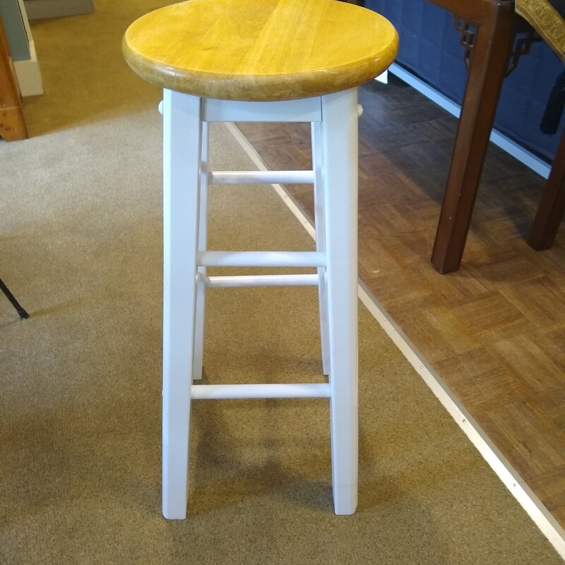 Rock Maple Stool

Rock Maple stool with painted legs and natural seat top.

Size: 11 in diam seat X 18 in wide base X 27 in high