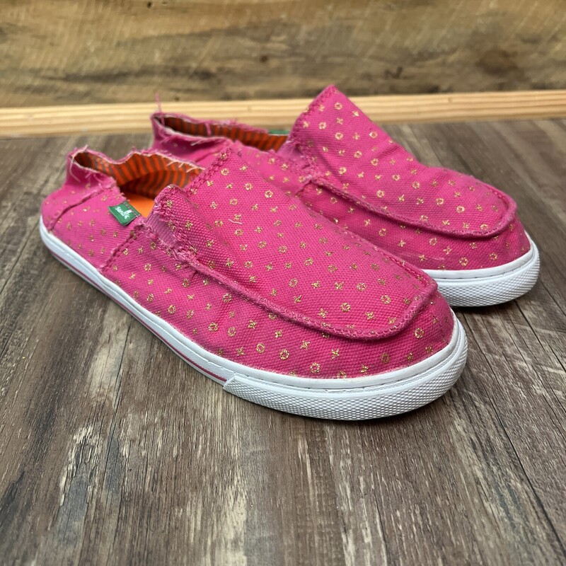 Sanuk Cloth Xo Youth, Pink, Size: Shoes 3