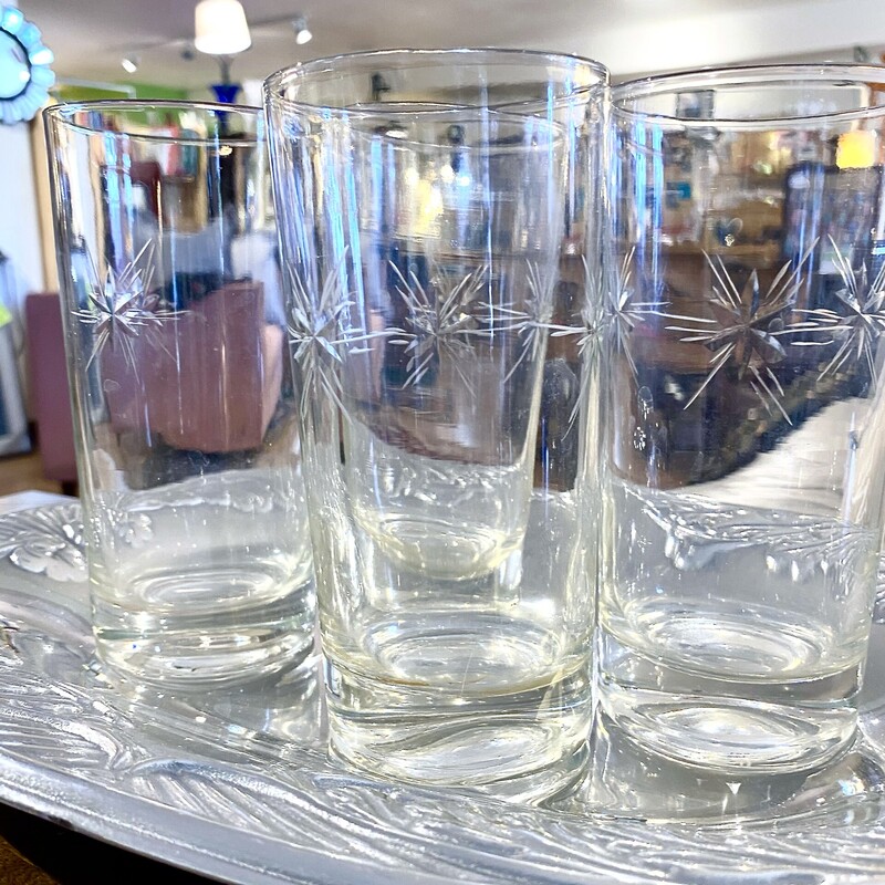 Glassware Vintage, Clear: Set Of 4