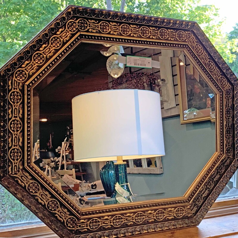 Octagon Beveled Mirror