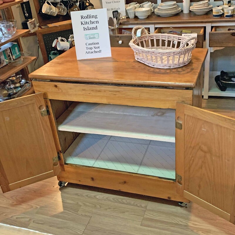 Rolling Kitchen Island/Cart
34 Tallx 37 Wide x 23 Deep