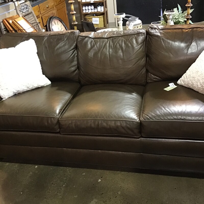 DarkBrownLeatherSofa