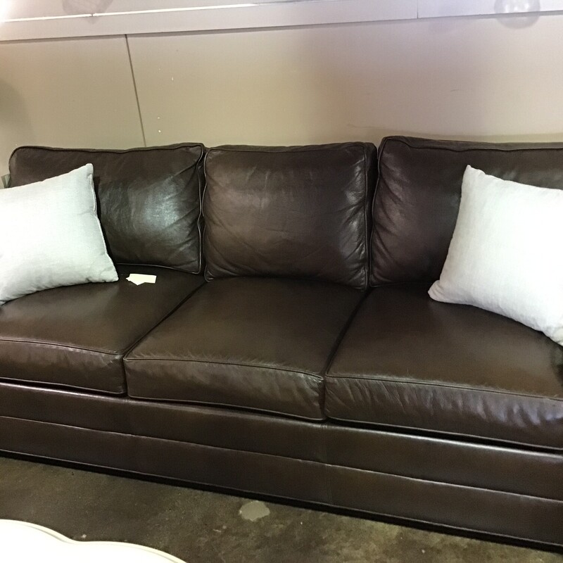 DarkBrownLeatherSofa