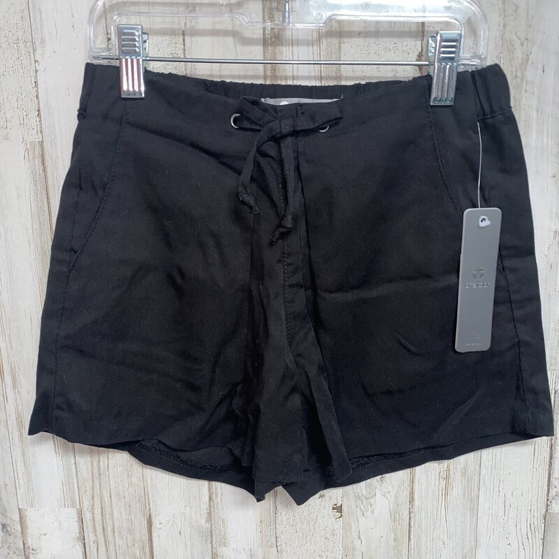 NEW 12 Black Tie Shorts, Black, Size: Girl 10 Up
