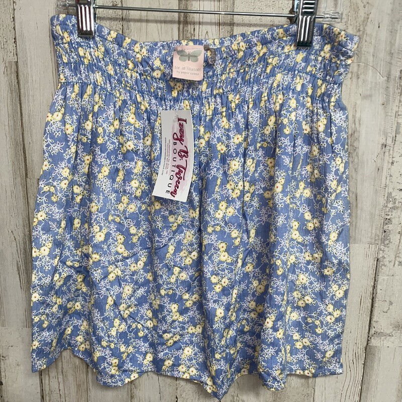 NEW 12 Blue Floral Skirt, Blue, Size: Girl 10 Up