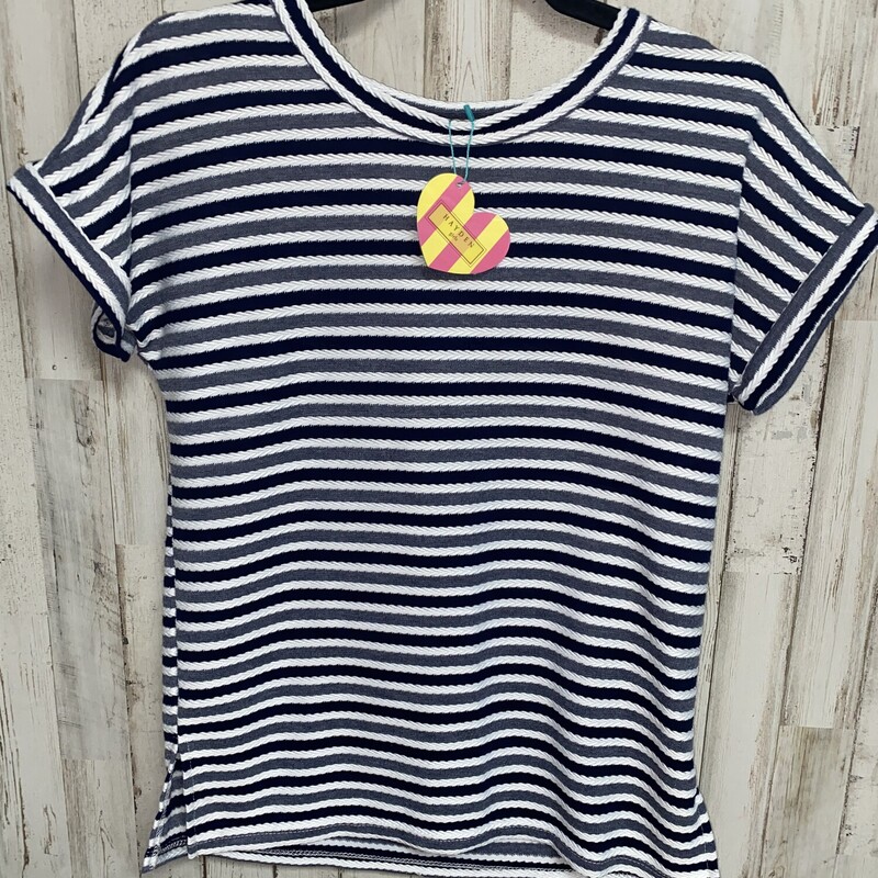 NEW 12 Navy Ribbed Top, Navy, Size: Girl 10 Up