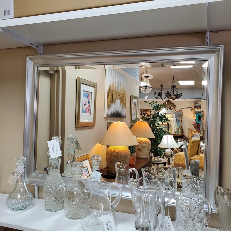 Silver Framed Mirror